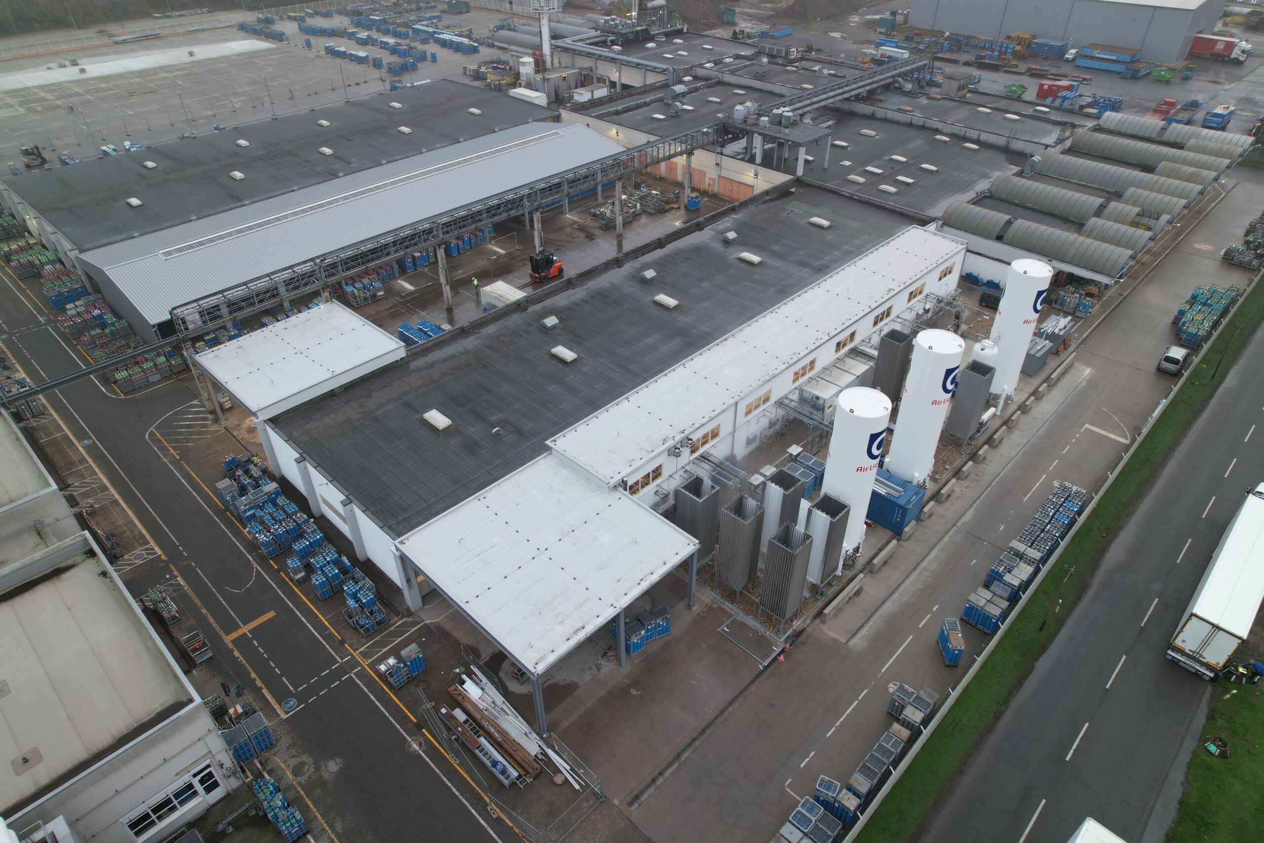 Erweiterung einer Halle AirLiquide